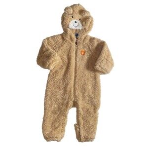 MIKI HOUSE Hot Biscuits CHILD WINTER SNOWSUIT BROWN BEAR 60-80